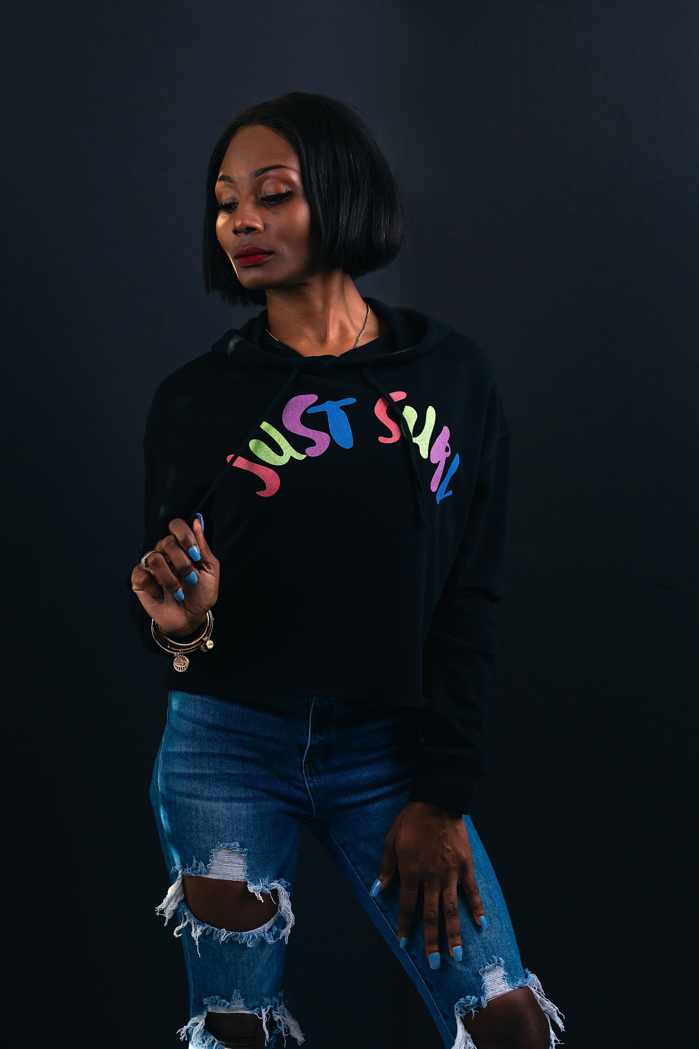 Just Surv Crop Hoodie