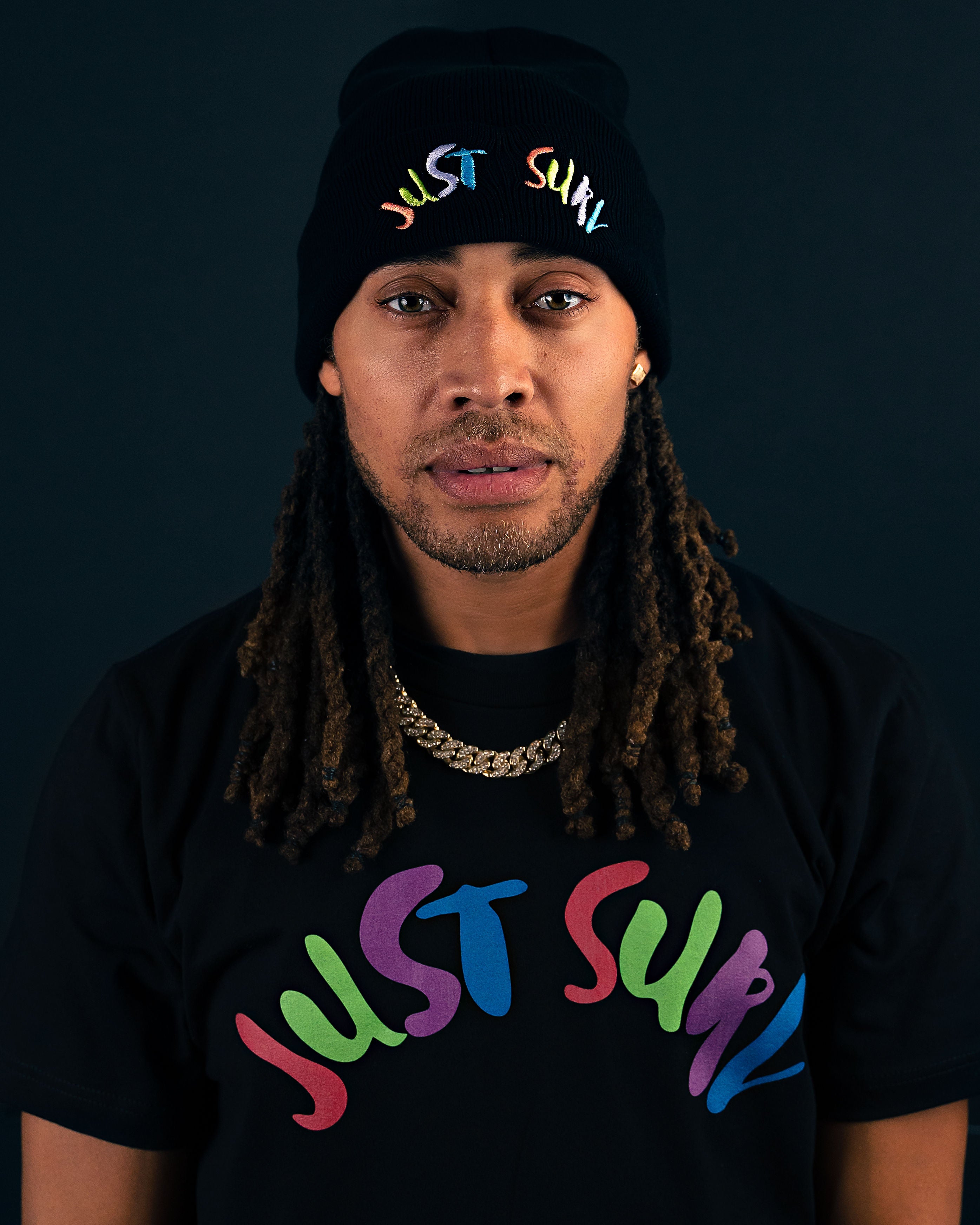 Just Surv Black Tee