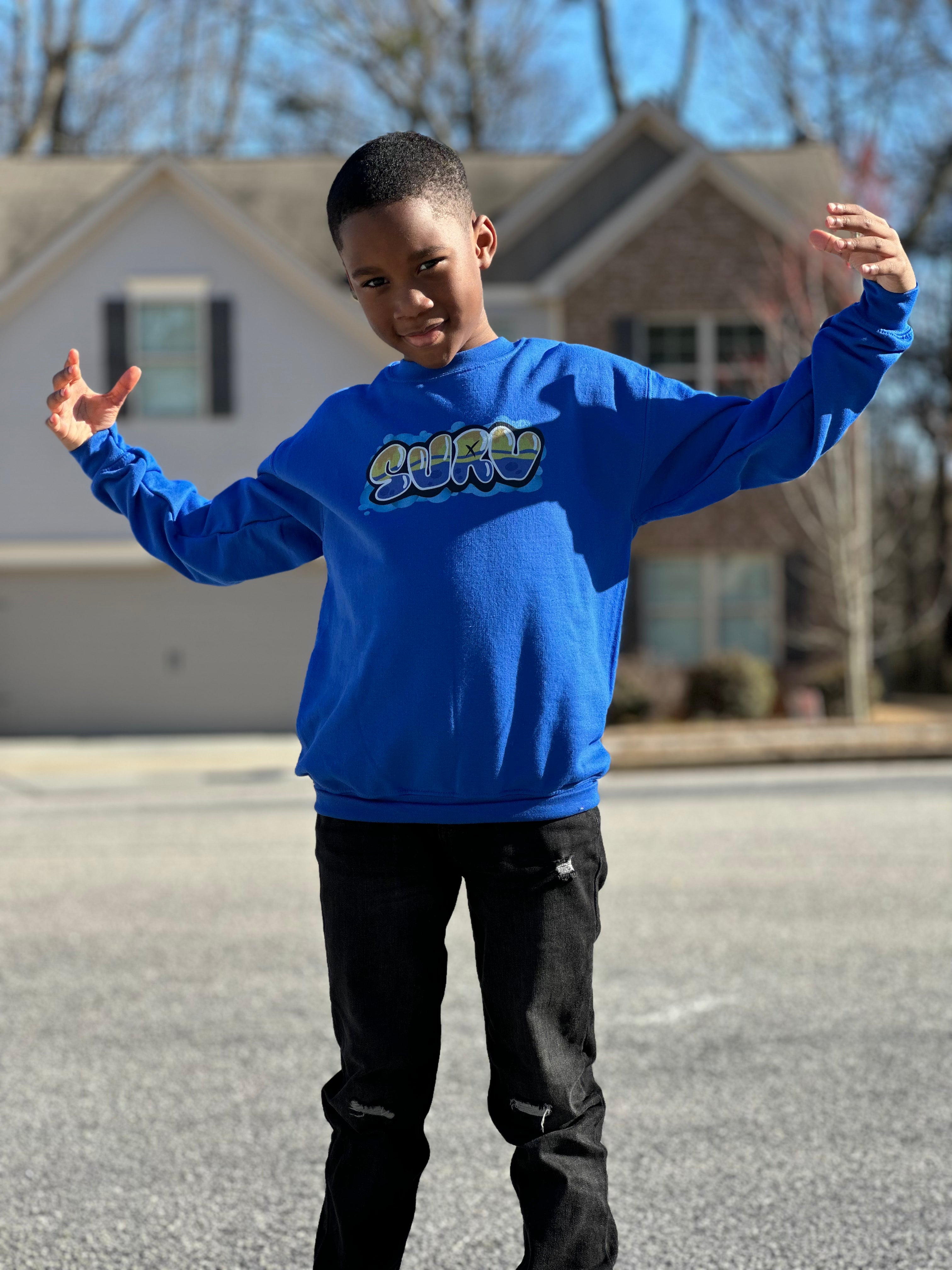Surv Kids Blue Sweater