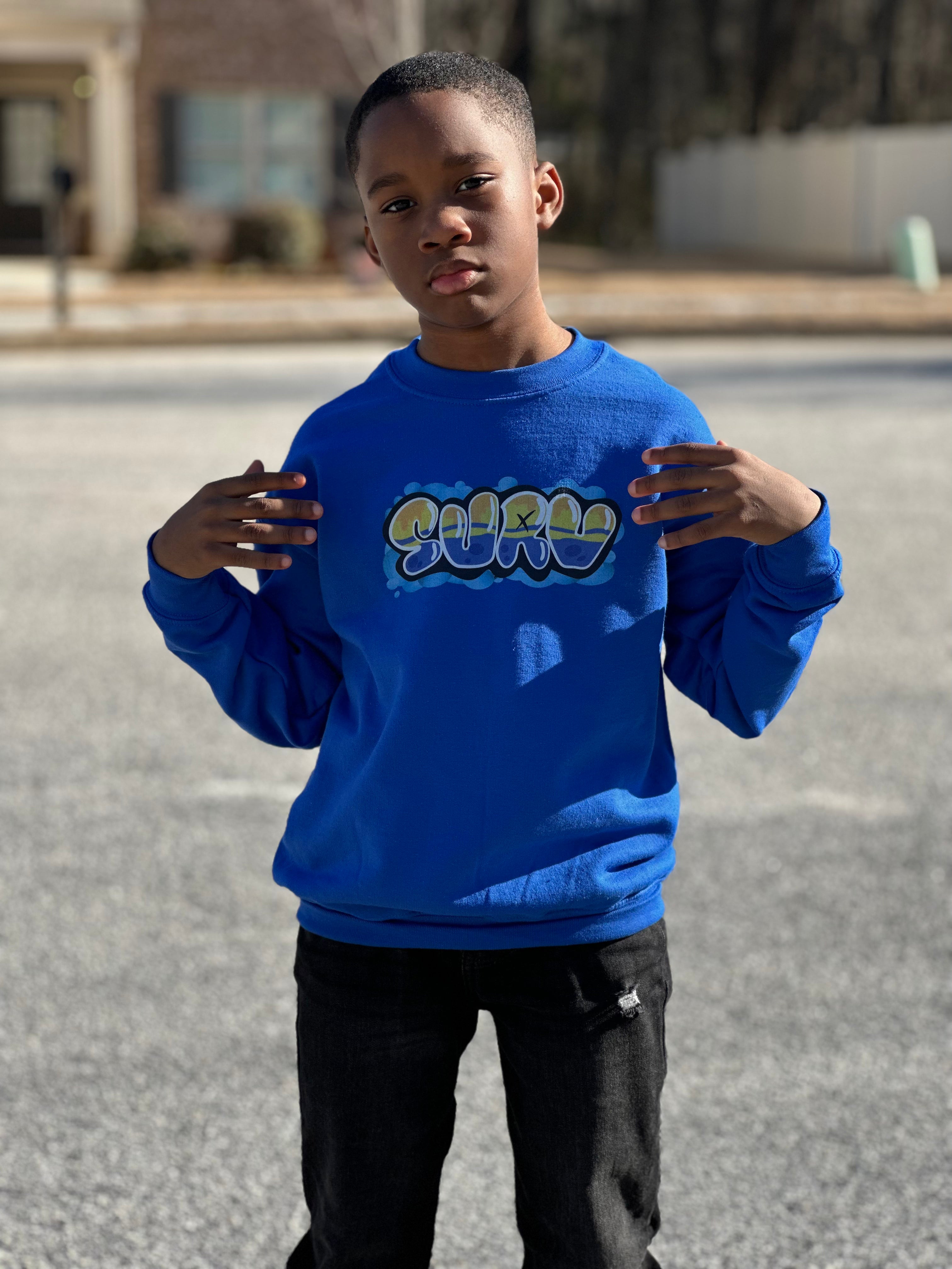 Surv Kids Blue Sweater